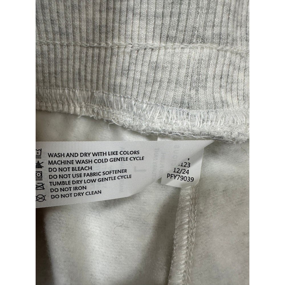 Yogalicious Cloud Plush Sanctuary Pant Heather Grey Wide Leg Snap Button Large - Picture 5 of 9